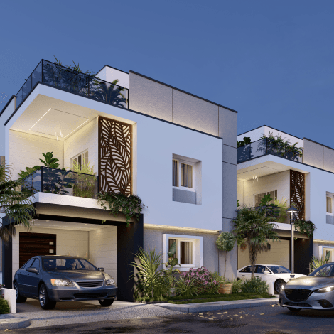 Serene community - night view