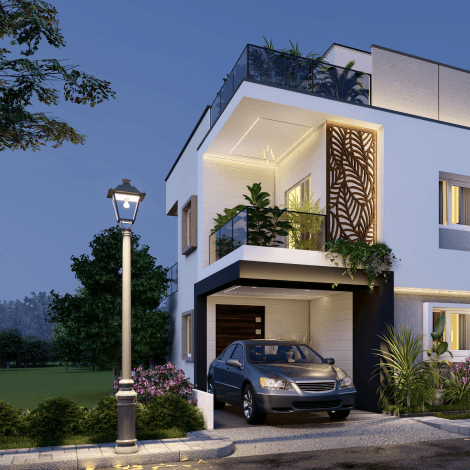 Serene villas - night view